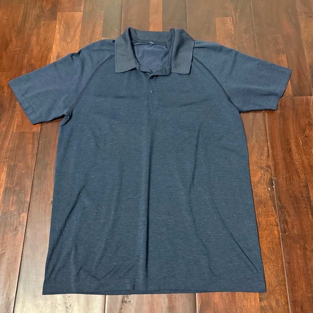 Lululemon Polo Shirt Men’s Size Large Navy Golf Athletic